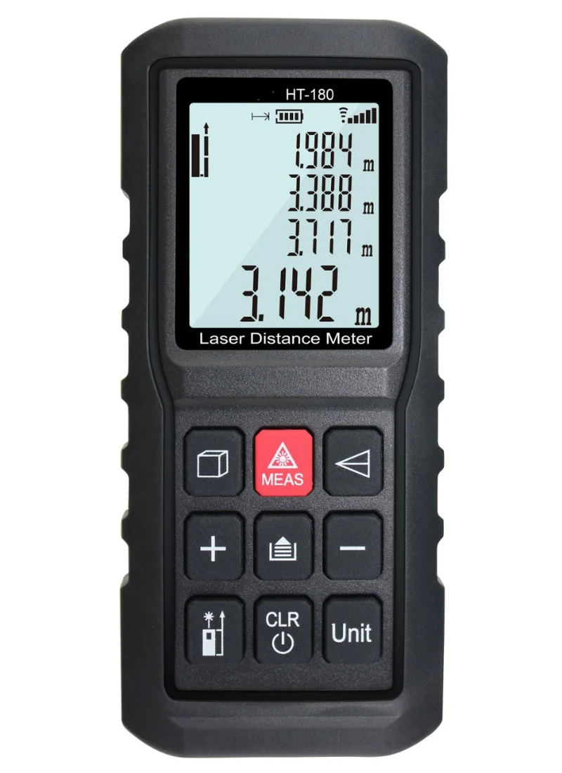 Electronic Area and Volume Measurement High Accuracy Outdoor Digital Sensor Laser Range Finder Distance Meter(HT-186)