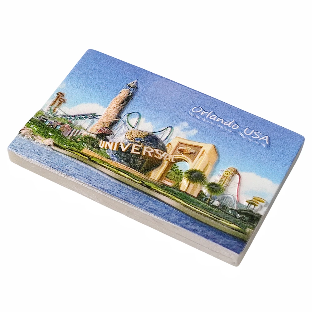 3D Orlando USA fridge magnet gift souvenir resin refrigerator magnetic sticker collection home decoration magnetic fridge magnets magnetic sticker magnetic fridge stickers