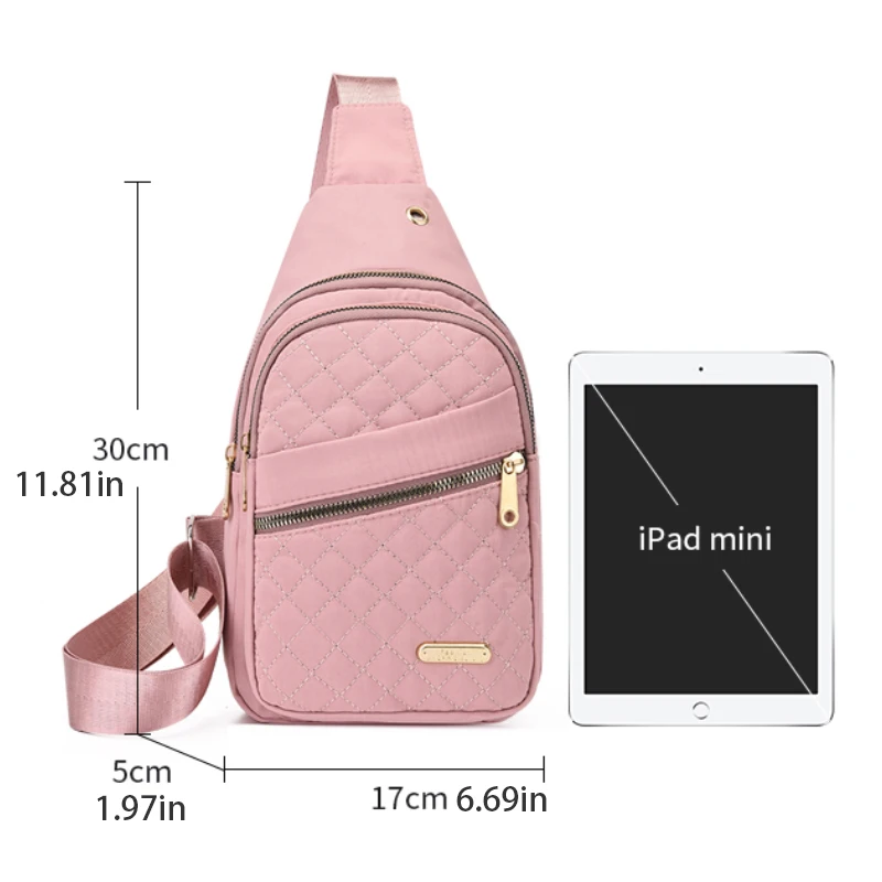 Waist bag, women's casual color, hip strap, shoulder width chest bag, shoulder bag, crossbody bag can hold small items