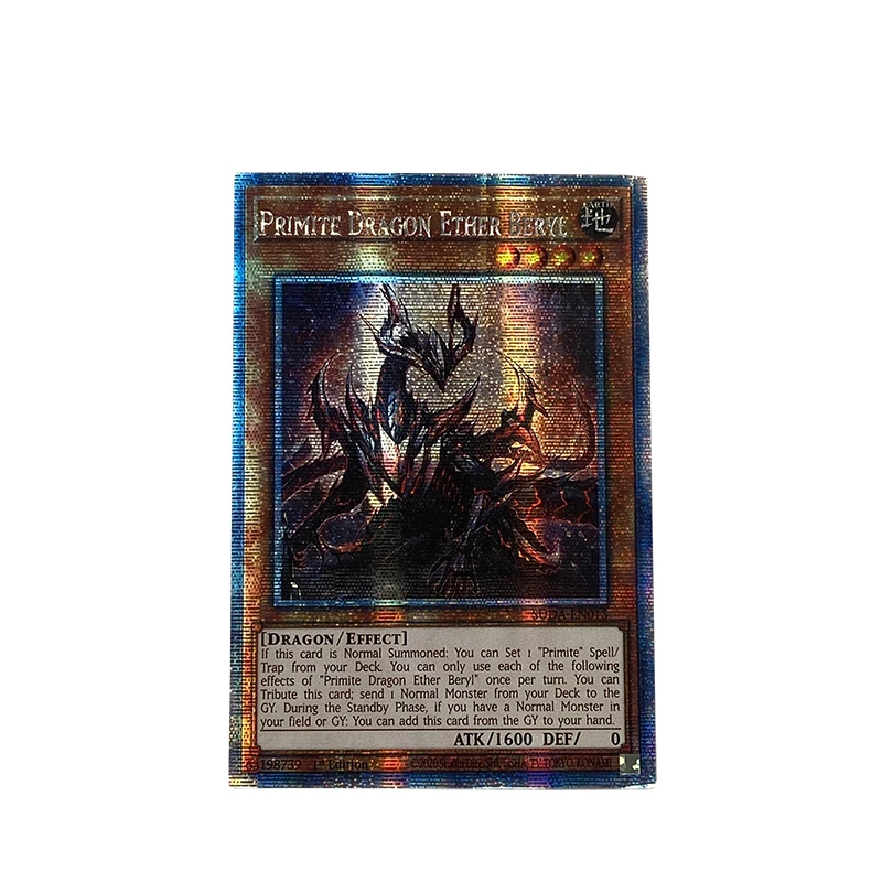 Yu-Gi-Oh! Collection DIY Proxy Cards Non-Original Primite Lordly Lode Primite Dragon Ether Bery Non-Original Collection Card game cards collectible cards anime cards anime trading cards animation game cards yugioh cards