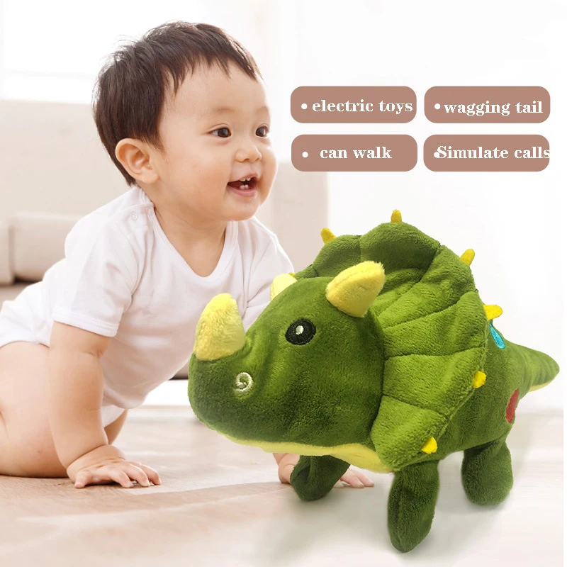 Electric Plush Simulation Display Mold Smart Dog Plush Puppy Toy For  Children Walking Teddy Rabbit Tail Wagging Ass Shaking Toy