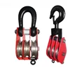 5Ton Heavy Duty Triple Wheel Wire Rope Sheave Snatch Pulley Block Lifting Swivel Hook 2