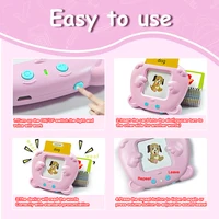 Montessori Education Flash Cards Machine Early Educational Learning English Electronic Audio Book Toy for Children Birthday Gift 2