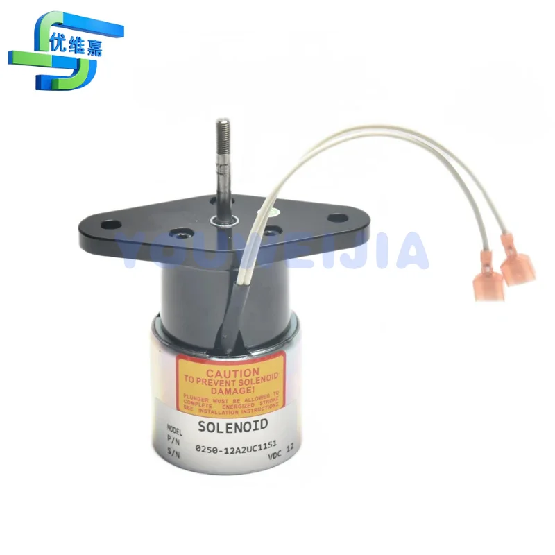 12V 24V 0250-12A2UC11S3 디젤 엔진 액추에이터 연료 펌프용 정지 솔레노이드 0250 12A2UC11S3