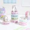 5Rolls/Set Korean Fine Flash Washi Tape Set Dream Selling Galaxy Cute Girl Sticker Handbook DIY Material Loop Stickers 3
