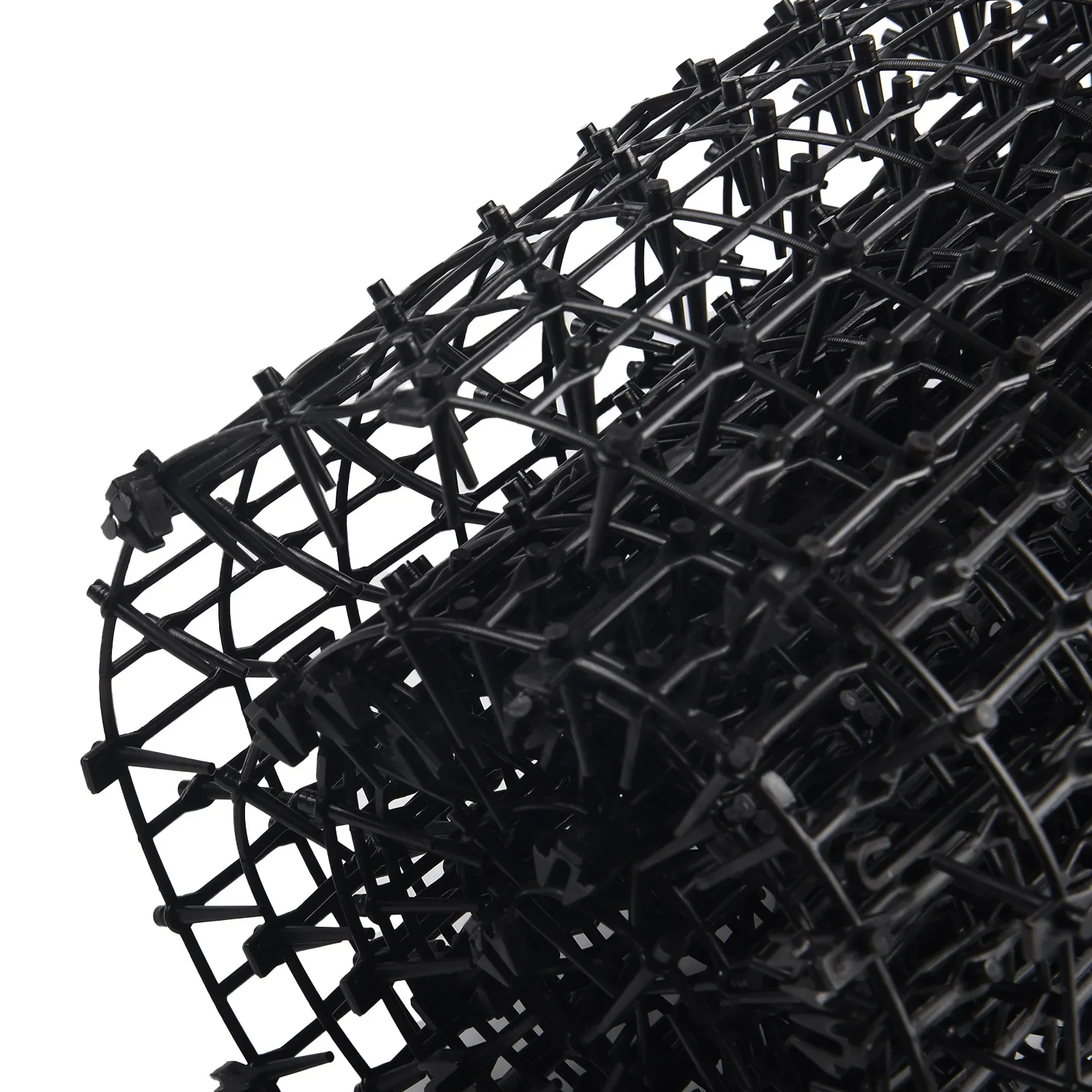 1 Stück Gartenarbeit Anti-Katze-Netzwerk Katzenkotmatten Bäume Spieß Streifen Spikes 200 x 30 cm/13 x 49 cm Katze Hund Proof Mesh Zaun – Detail 4