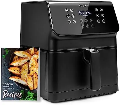 

Air Fryer Pro LE 5-Qt, for Quick and Easy Meals, UP to 450℉, Quiet Operation, 85% Oil less, 130+ Exclusive Recipes, 9 Customiz