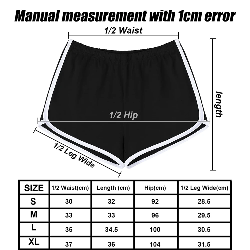 Women's Cotton Elastic Shorts, Sexy Lounge Short Pants for Running, Active, Dance, Bike, Gym, Yoga, Cycling, Summer, 1Pc