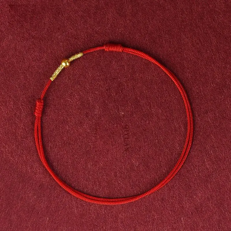 Silver Anklet Bracelet Fashion Accessories Creative Fashion Handmade Bracelet Red Rope Lucky Bangle Women Men Lovers' Best Friends Lucky Bracelet Anklet