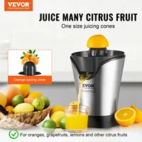VEVOR Electric Citrus Juicer Orange Juice Squeezer With One Juicing Cone 100W Stainless Steel Filter Orange Juice Maker 2