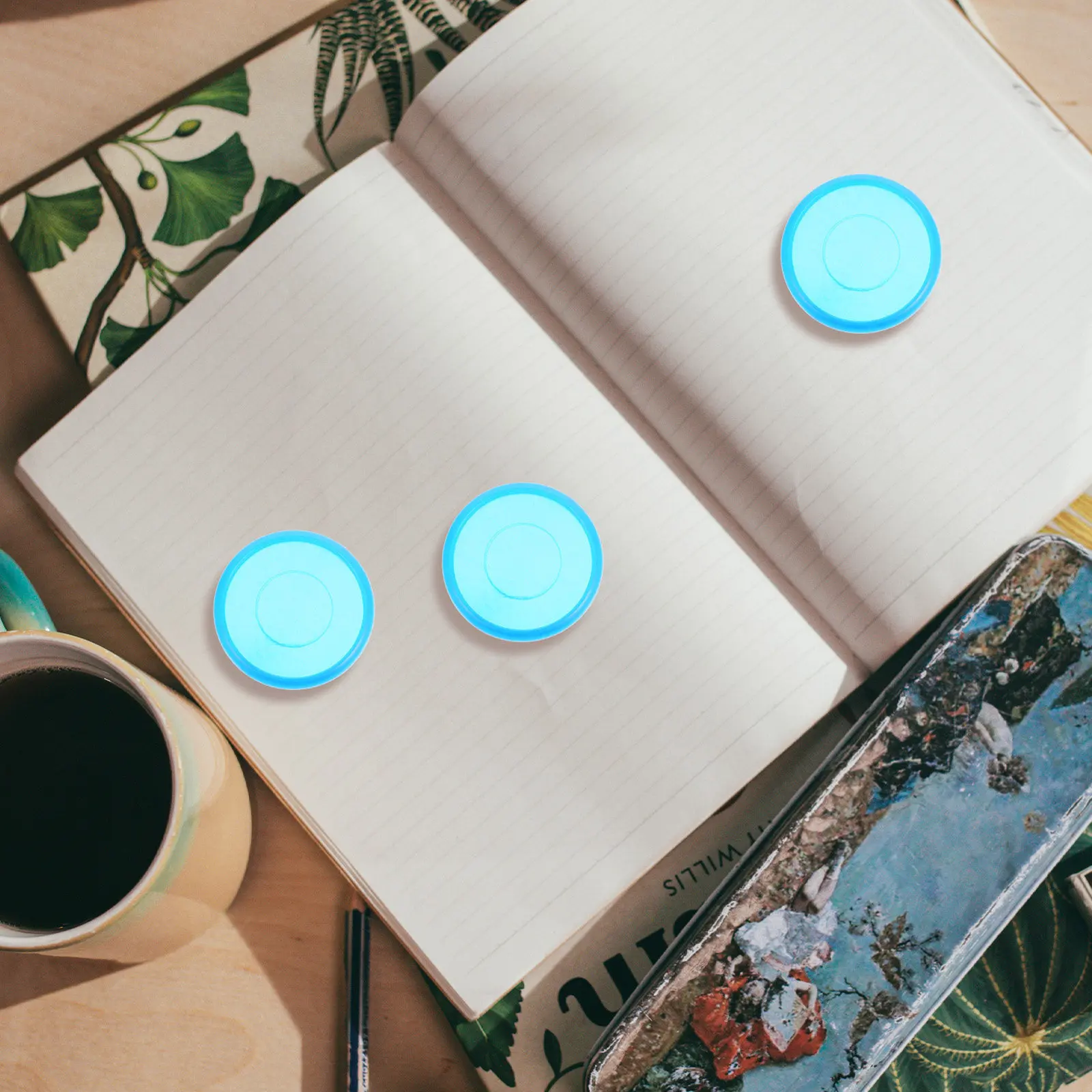 44개 플라스틱 바인딩 디스크 ABS 디스크바운드 확장 디스크 DIY 플래너 노트패드 루즈리프 바인더 링