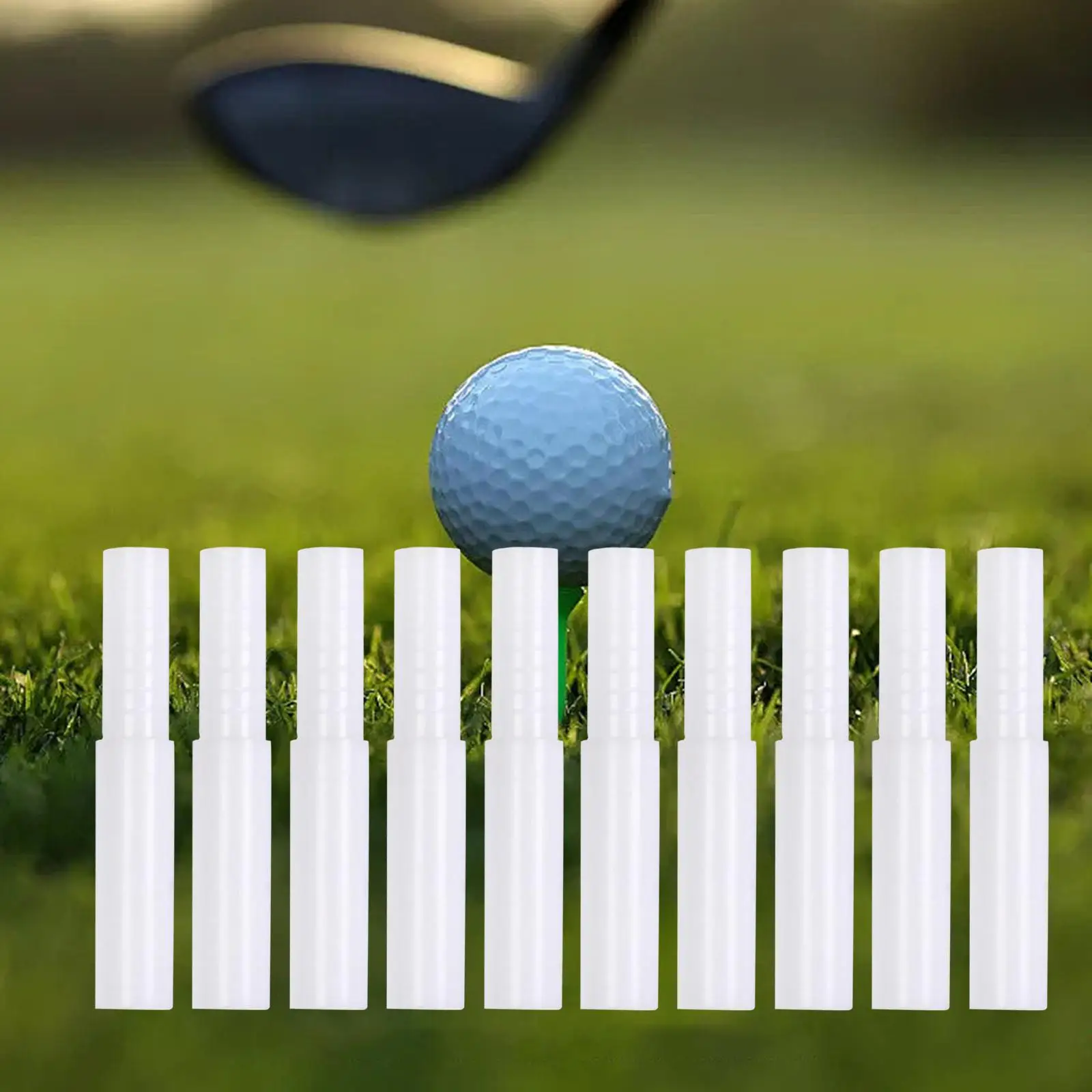 Pack of 10 golf club shaft extensions. Golf club shaft extensions for 5