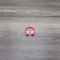 Pink headphones