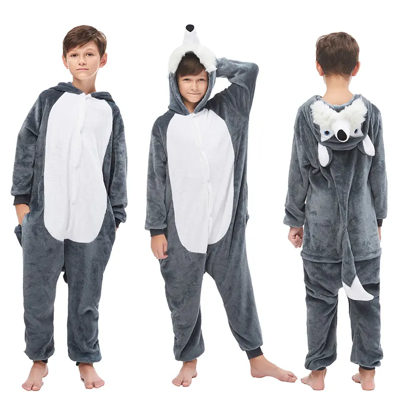 Kigurumi Kids Pajamas Unicorn Sleepwear For Children Animal Cartoon Blanket Costume Winter Boys Girls Licorne Onesies Jumpsuits