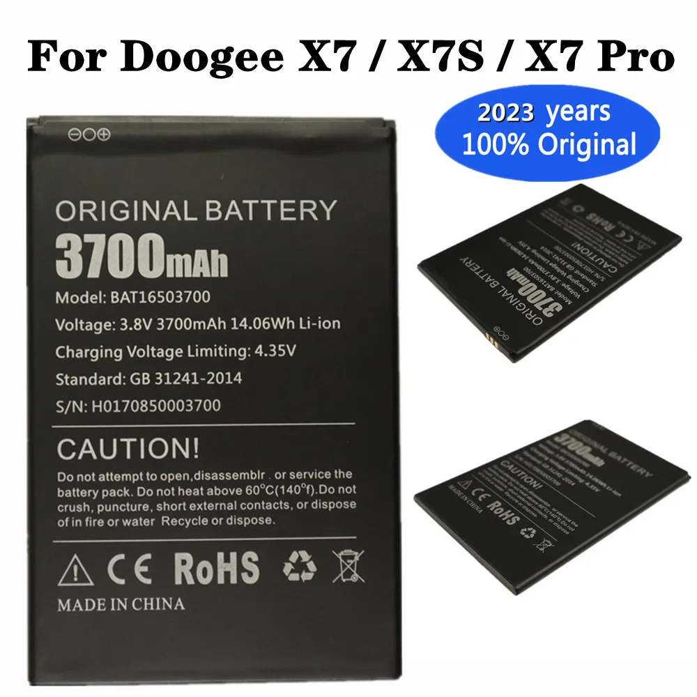 

New 100% Original Battery For Doogee X7 X7S X7 Pro X7Pro BAT16503700 3700mAh Polymer Li-ion Battery Batteries + Tracking Number