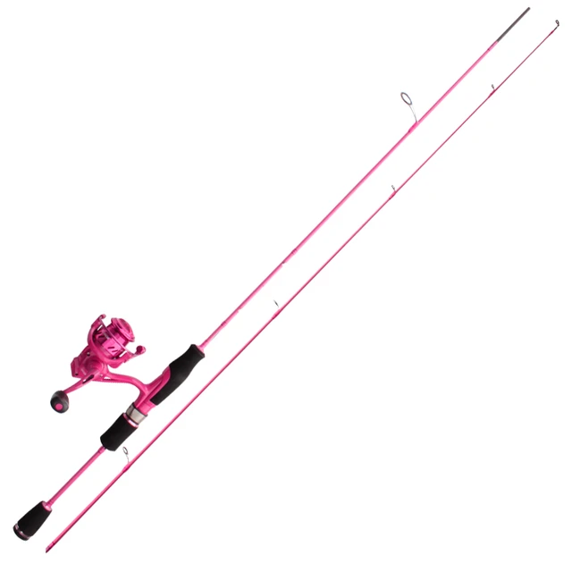 kawa Carbon Fiber Fishing Rod Super Light Pink Color Super Soft Rod UL  Action 2 Sections