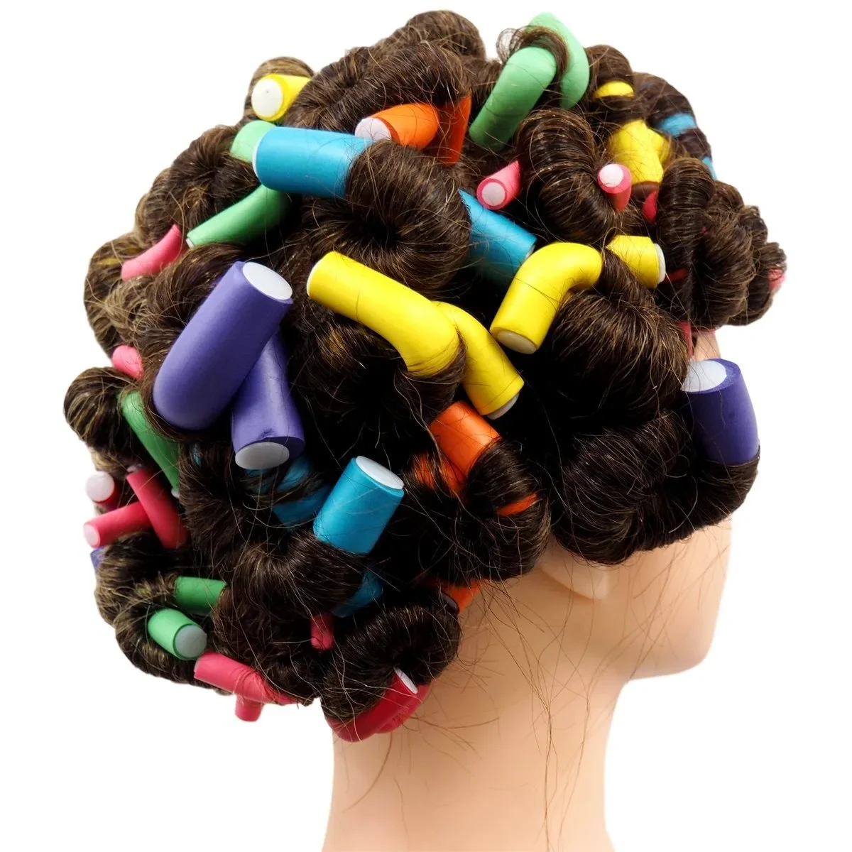10pcs Flexible Hair Curling Rod Hair Curler Makers Soft Foam Bendy Twist Curls Flexi Rollers Styling Tools Roller No Heat Hair Styling Tool