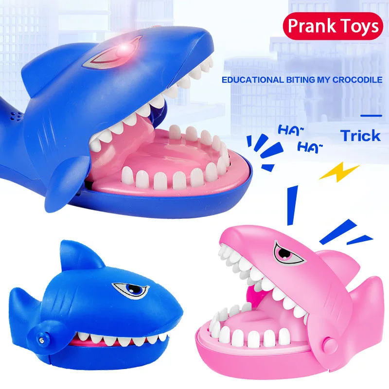 Crocodile Bite Finger Toy Electric Shark Extract Tooth Family Games Vicious Dog Biting Hand Toy Mouse Children Spoof Props crocodile toys prank toys joke toys parent child interactive toy childrens toys
