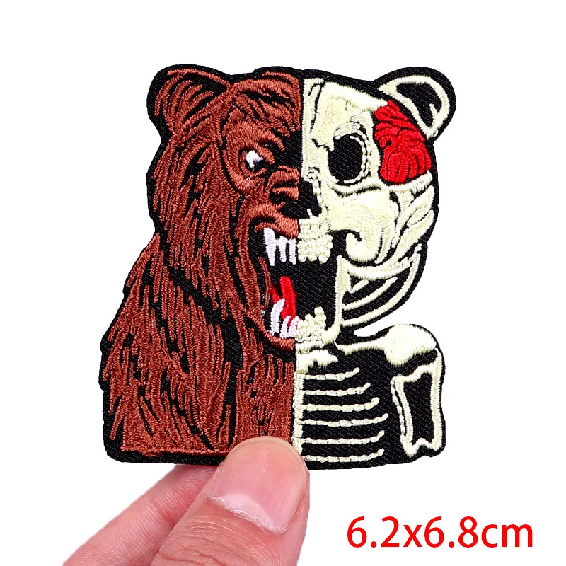Toppa Ricamata Ferro Da Stiro O Cucito – Motivo Scimmia Gorilla, 6x6 Cm, Applicazione Facile Su Abiti E Zaini