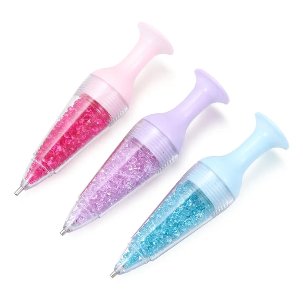 Crafts Crystal Cross Stitch Flower Pot Shape Point Drill Pen 5D Diamond Painting Standable Diamond Painting Tool
