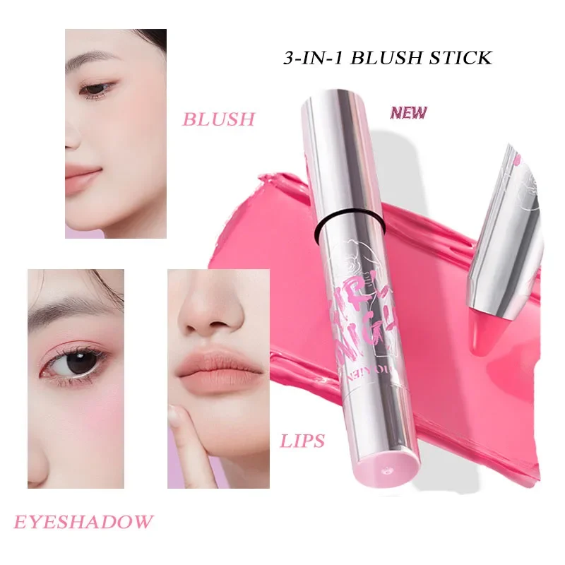 Blush Stick Contouring Stick NEIYOU Blush Eyeshadow Stick Expansion Color Purple Cheek Eyes Base Contour Tint Makeup Pink Peach Rouge Pen Girl Cosmetic