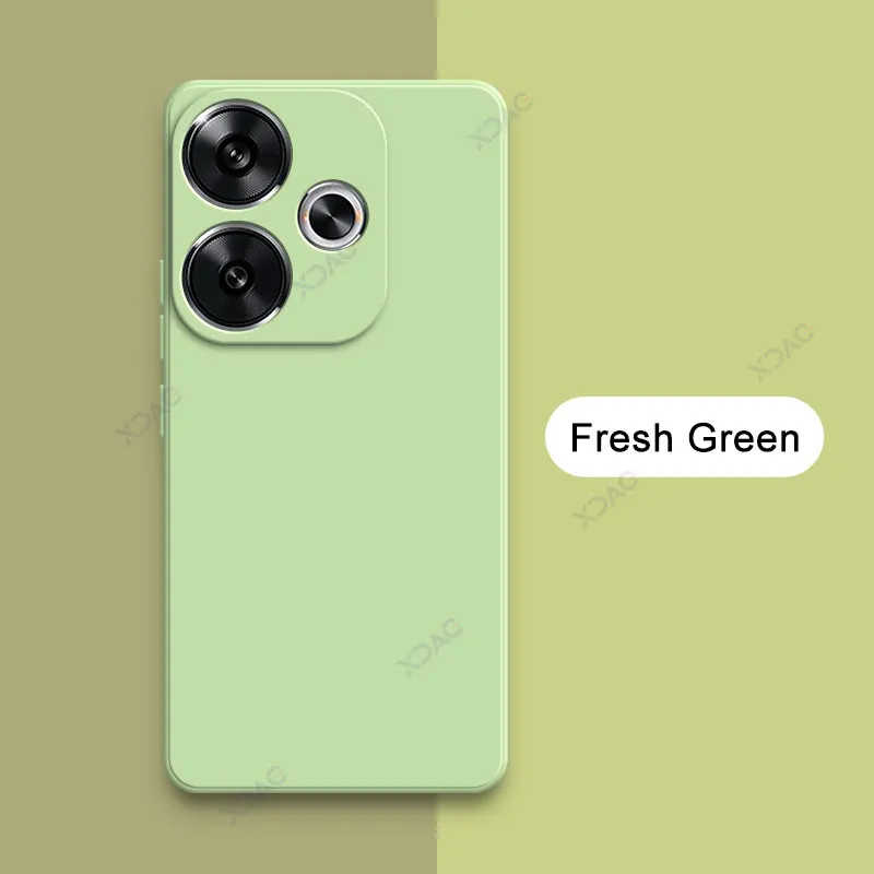 Premium Liquid Silicone Shockproof Phone Case - Full Protective Soft Back Cover for Xiaomi POCO F6 Pro 5G