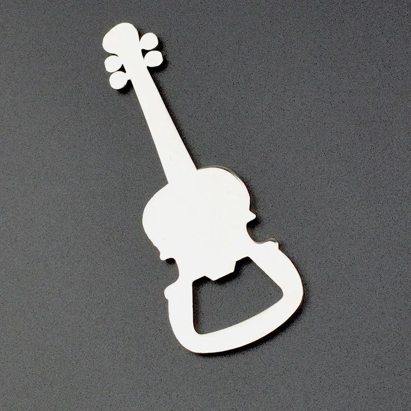Simulation Guitar Model Bottle Opener Metal Keychain Pendant Beer Opener Wine Opener Wine Accessories Kitchen Accessories