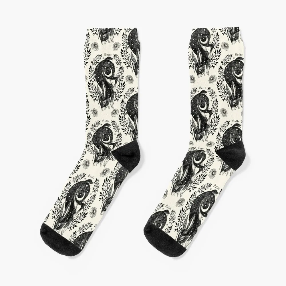 Hare Socks christmas gift christmas sock Socks Girl Men's flapper dance girl midjourney ai artwork socks sock man christmas funny socks woman hiking boots