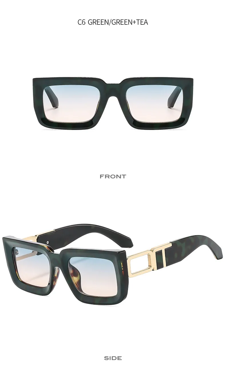 Nuovi occhiali da sole quadrati retrò per donna uomo occhiali da sole occhiali moda tonalità maschili occhiali di marca UV400_voghion.com