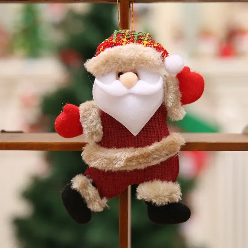 1/4PCS Dancing Santa Claus Elk Snowman Bear Christmas Ornaments Home Furnishing HangingDecoration Tree Ornaments Holiday Gifts