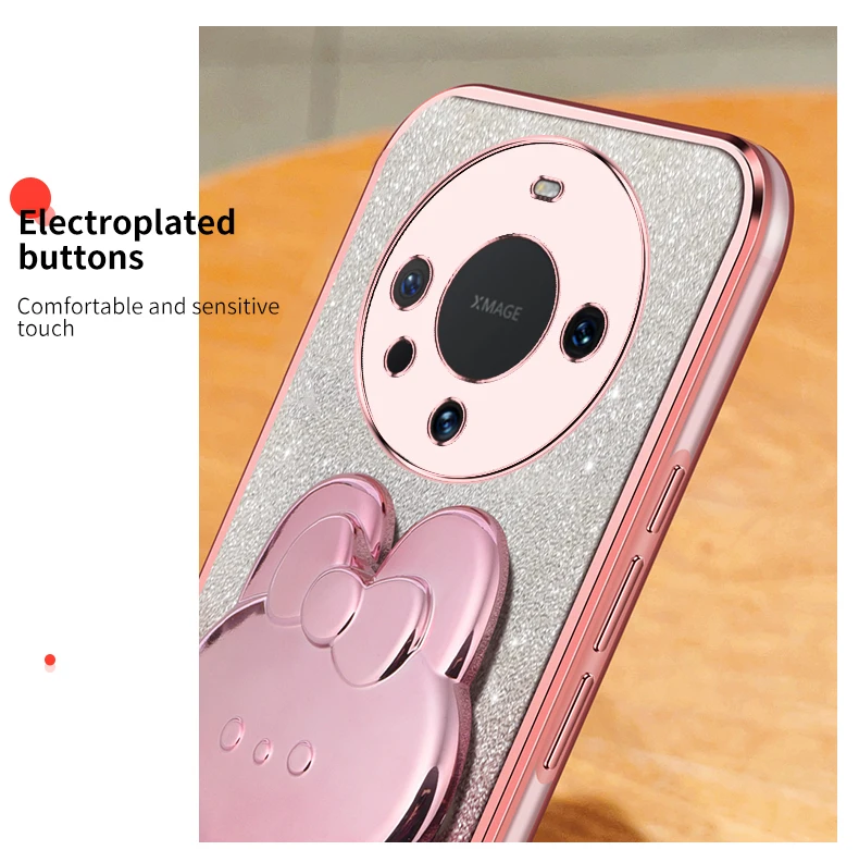Coque de protection souple avec miroir de maquillage et paillettes pour Huawei Nova 10 Pro, 8, 11, 7, SE, 5 Pro, 3, 4, 5, 6, Nova9se_voghion.com