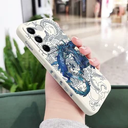 Blue Dragon Design Phone Case - Sleek and Stylish Protection for Y33T(Y33S) (White)