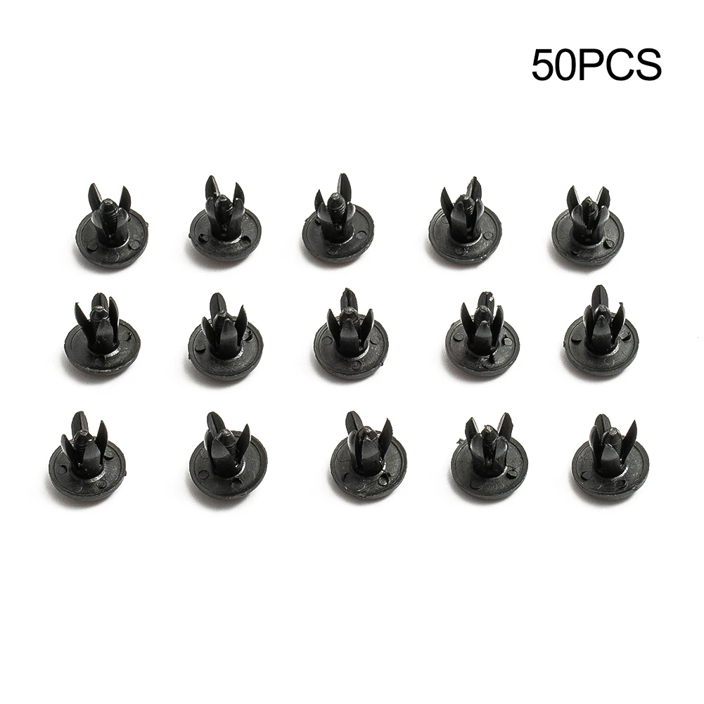 

50pcs Car Body 6mm Hole Dia Plastic Rivets Fastener Fender Bumper Push Pin Clip Universal Car Fasteners Clip Car Accessories