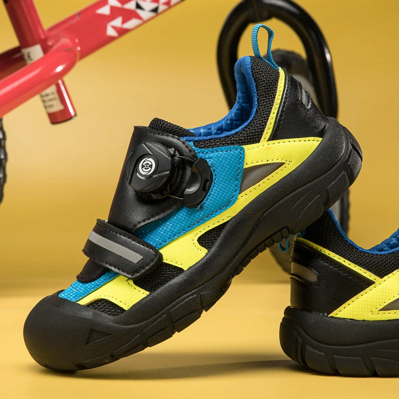 Outdoor Children's Sports Shoes Skating Training Shoes Professional Motorcycle Bicycle Balance Bike Riding Shoes Rubber Soles