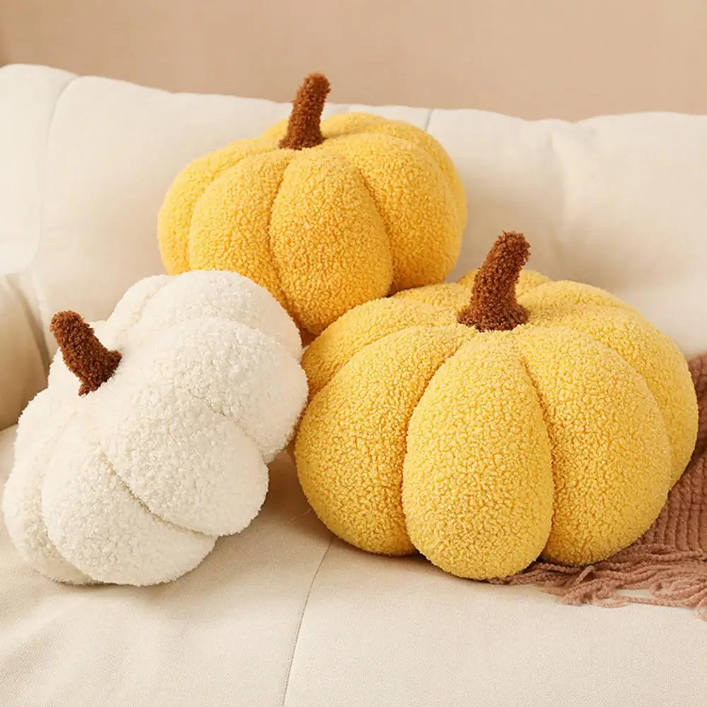 

Pumpkin Plush Toy Plushies Pillows Cute Plant Soft Stuffed Doll Holidays Props Decorative Throw Pillow for Kid Cushion 20cm