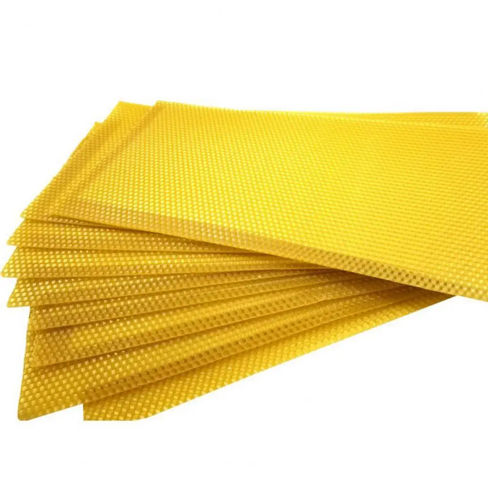 

Easy Cute Beeswax Sheets High Flexibility Multifunctional Useful Deep Hive Foundation Beeswax Candle Making Kit