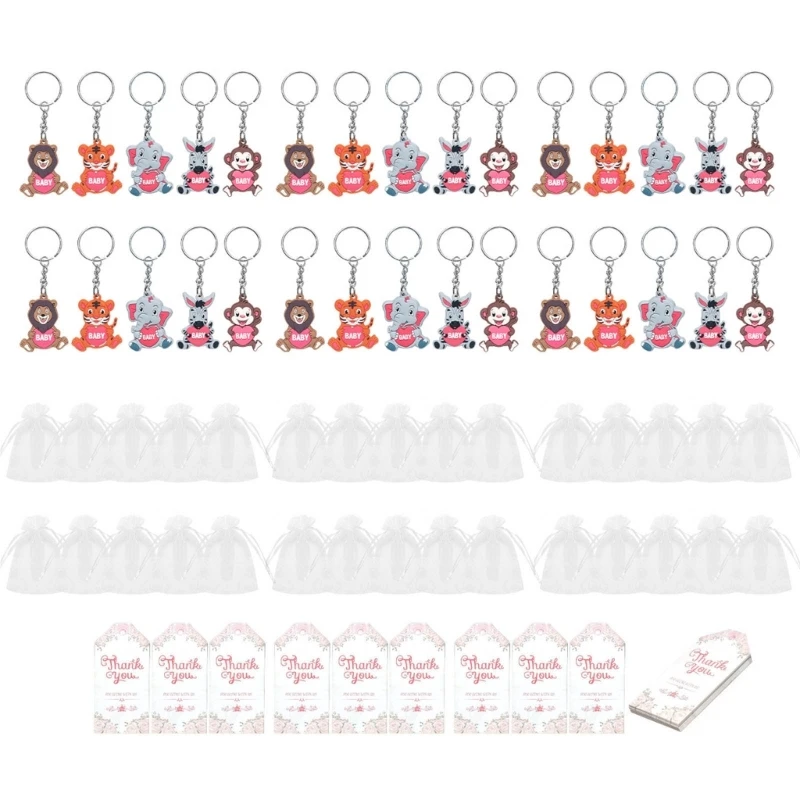 

Animal Keychain Pendants Keyring Decorations Gift for Parties Guest