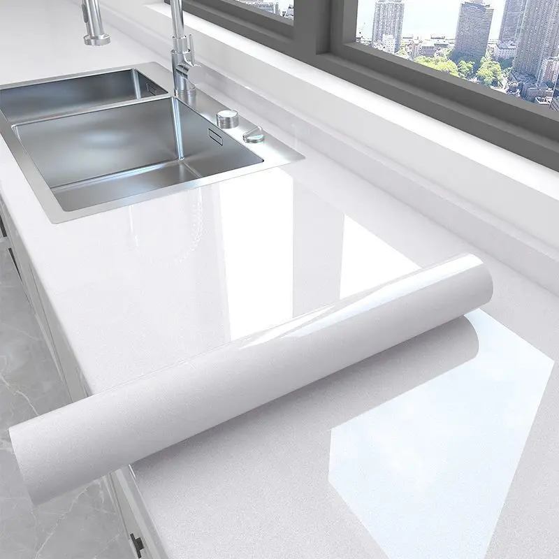 Pvc Kitchen Countertop Transparent Film,self Adhesive Oilproof Thicken Marble Wallpaper,vinyl