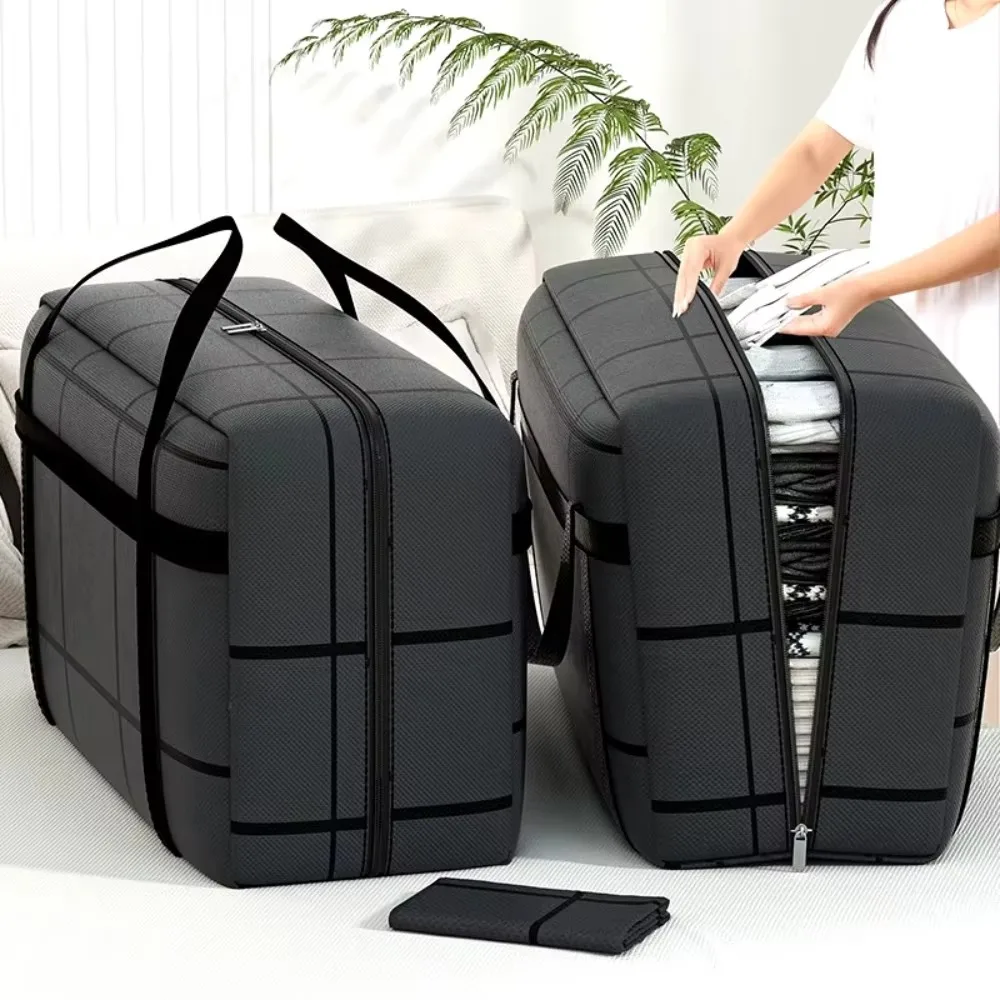 Large Dustproof Tote Bag Non Woven Cotton Quilt Storage Bags Moisture-proof Travel Storage Handbag Household Wardrobes Pouch Bag 3