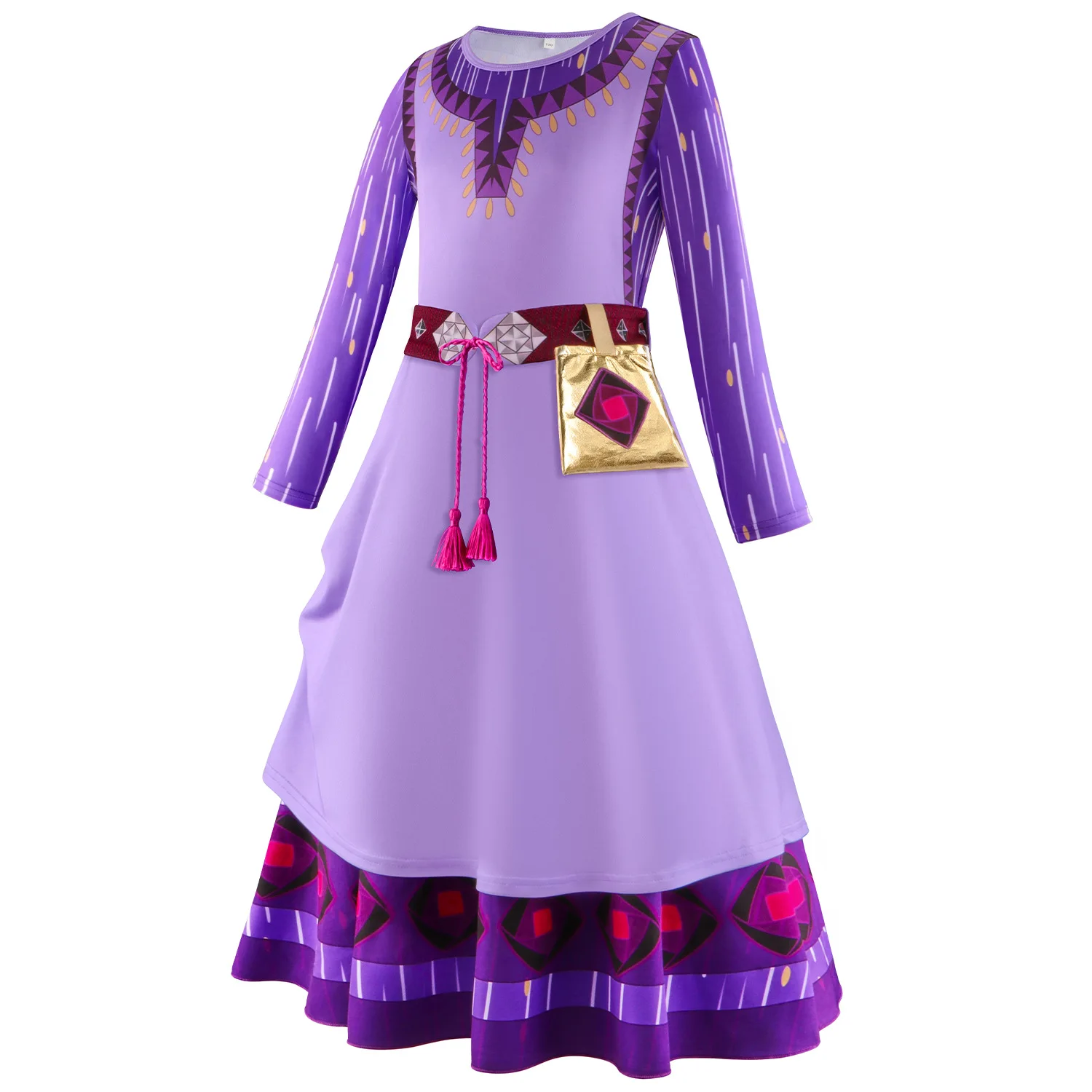 Disney Asha Princess Costume Girls Asha abbigliamento Wish Cosplay Birthday Party Dress Halloween Cosplay Toddler Festival Vestido