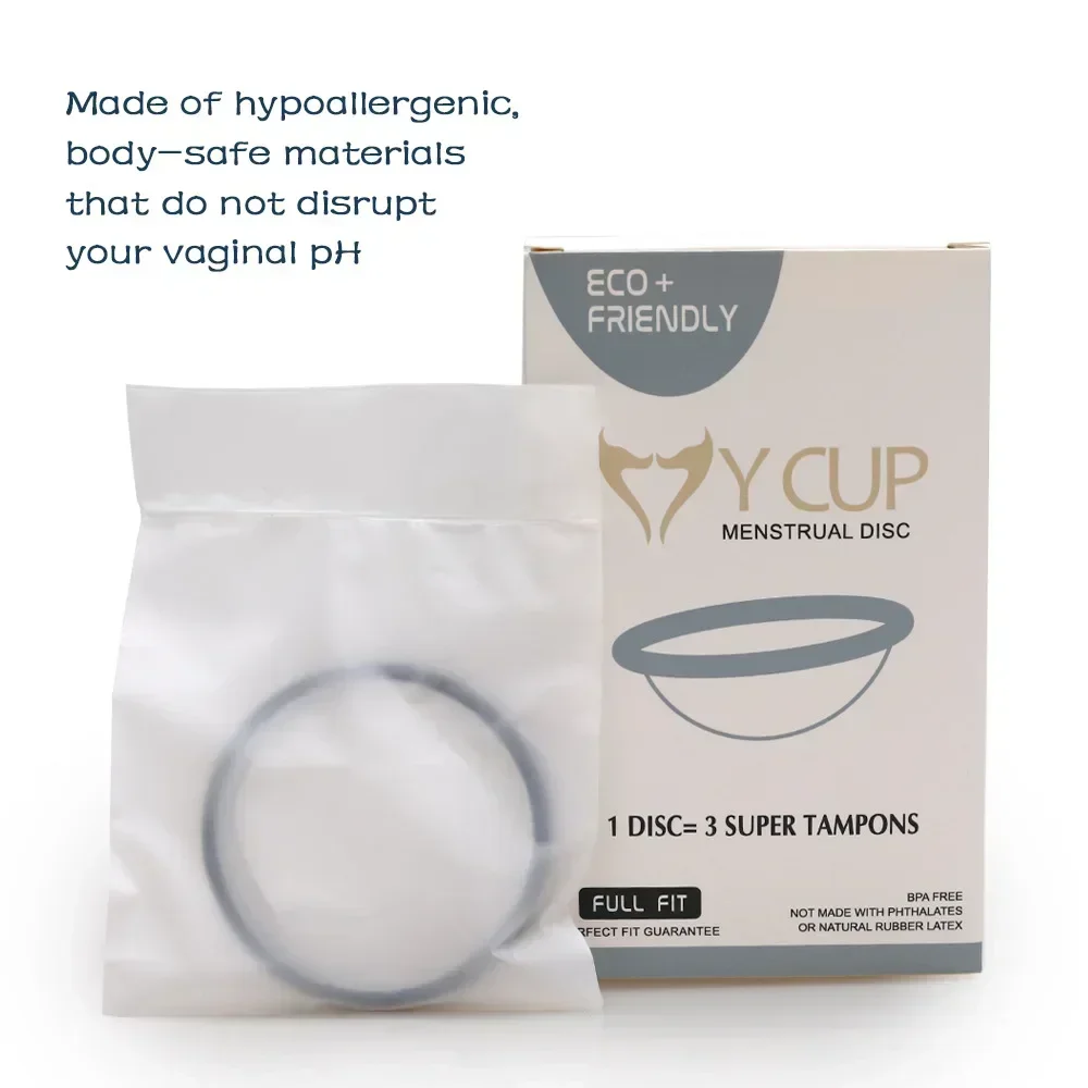 Silicone Disposable Menstrual Disc Ring Women Menstrual Cycle Replacement Cup Personal Health Care