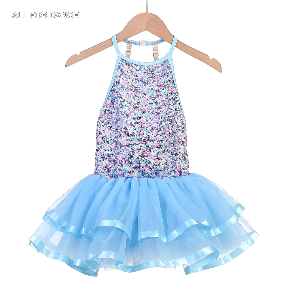 

19815 Color Sequin Bodice Kid Ballet Dance Costumes Tutu Performance Ballet Dance Tutu Rose Red with Silver Sequin Ballet Tutu