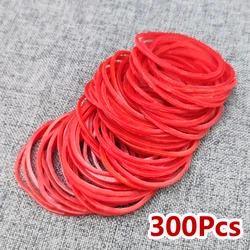 300 Pcs Red 40mm Strong Elastic Rubber Bands for School and Office Supplies (300Pcs)