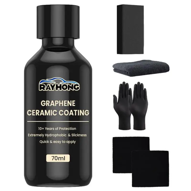 

Car Ceramic Coating 70ml Polish Liquid Graphene Ceramic Coatig High Density Car Super Hydrophobic Glass Coating Tools