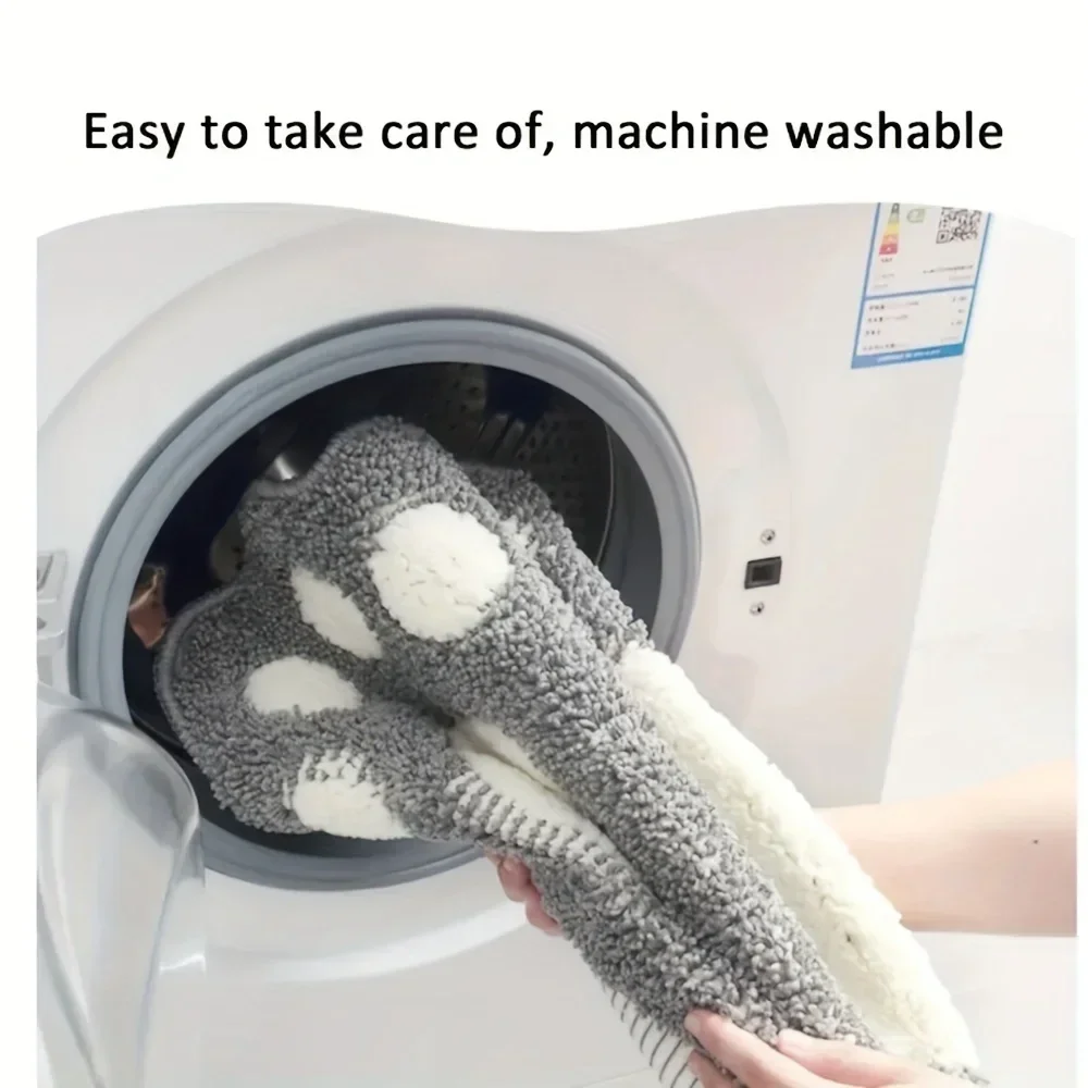 Ultra-Absorbent Non-Slip Microfiber Bathroom Rug - Soft & Machine Washable