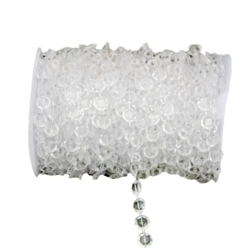 

10m/32.81ft Rhinestone String Crystal Bead Curtain Wedding Decoration Accessories Home Garden DIY Bedroom Curtain