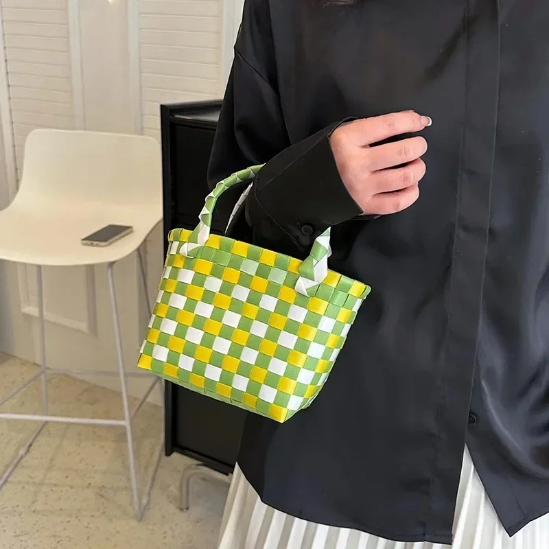 Rattan Women Bag Basket Luxurious Designer Brand Fashion Summer Female Shoulder Handbag High-quality Women Shopping Bags Purse 3