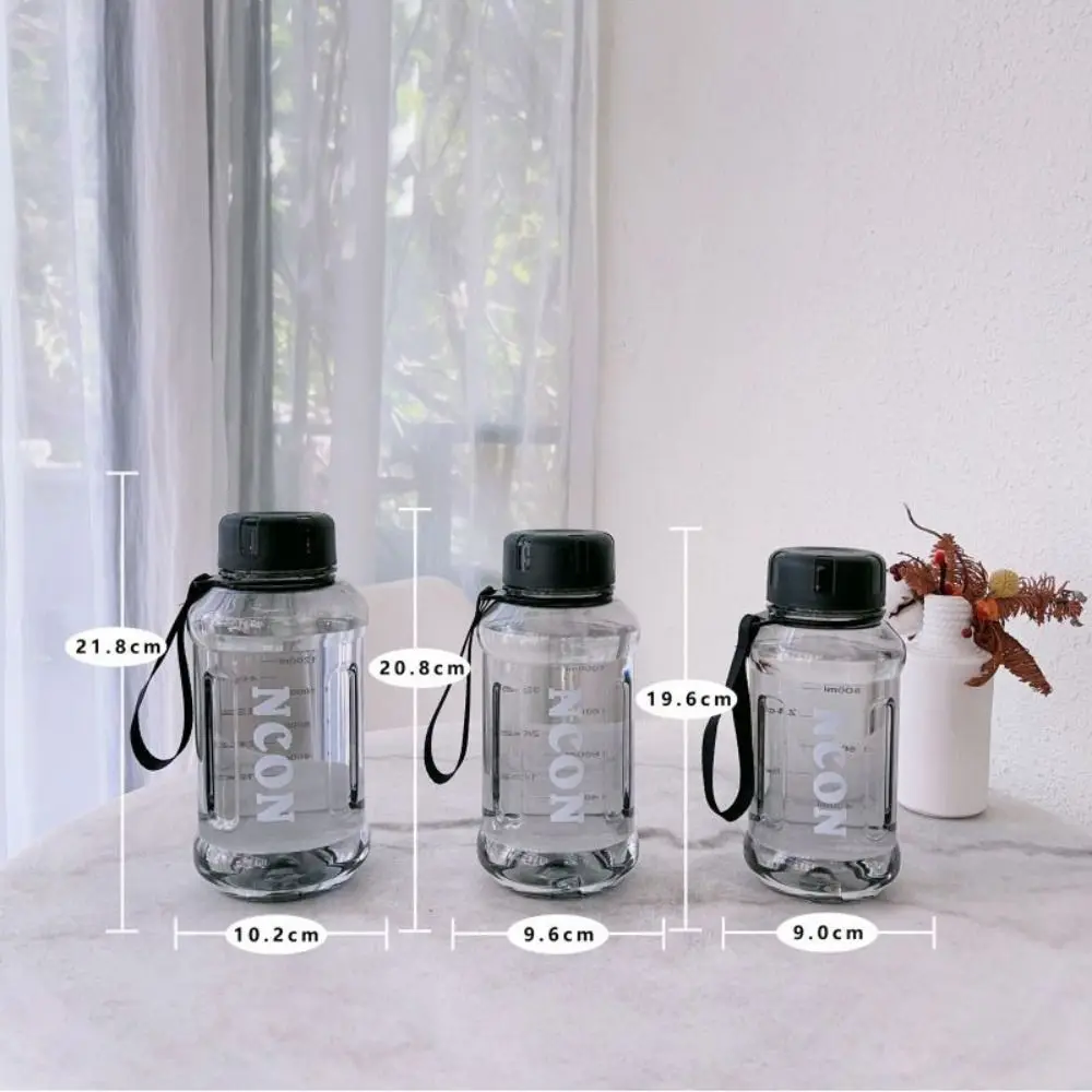 850/1100/1300ml Clear Water Bottle Portable Leakproof Large Capacity Travel Kettle Lightweight Water Jugs 6