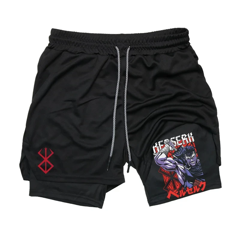 Рисунок 4 - Мужские Компрессионные шорты Anime Berserk 2 в 1