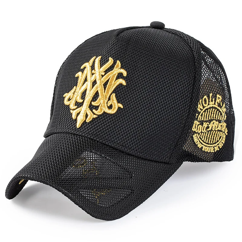 

Embroidery Summer Cool and Breathable Mesh Baseball Cap Ladies Outdoors Sun Hat Big Head Man Plus Size Snapback Caps 55-65cm